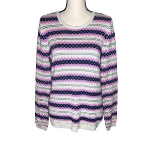 NEW Talbots Fair Isle Soft Girl, Preppy Sweater Size M NWOT